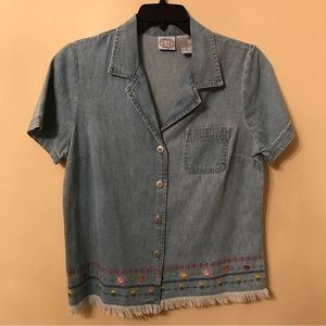 Vintage Carolina Blues Blue Jean Shirt